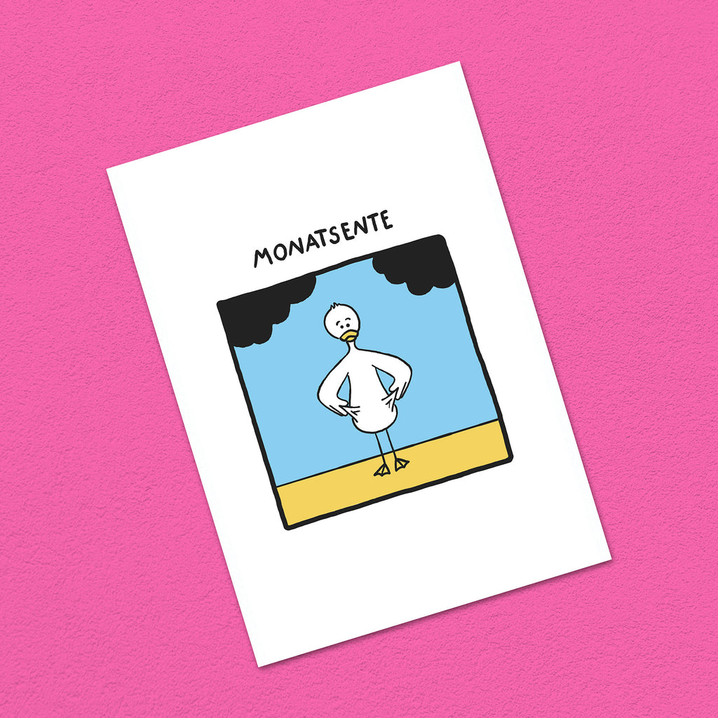 Postkarte A6 "Monatsente"