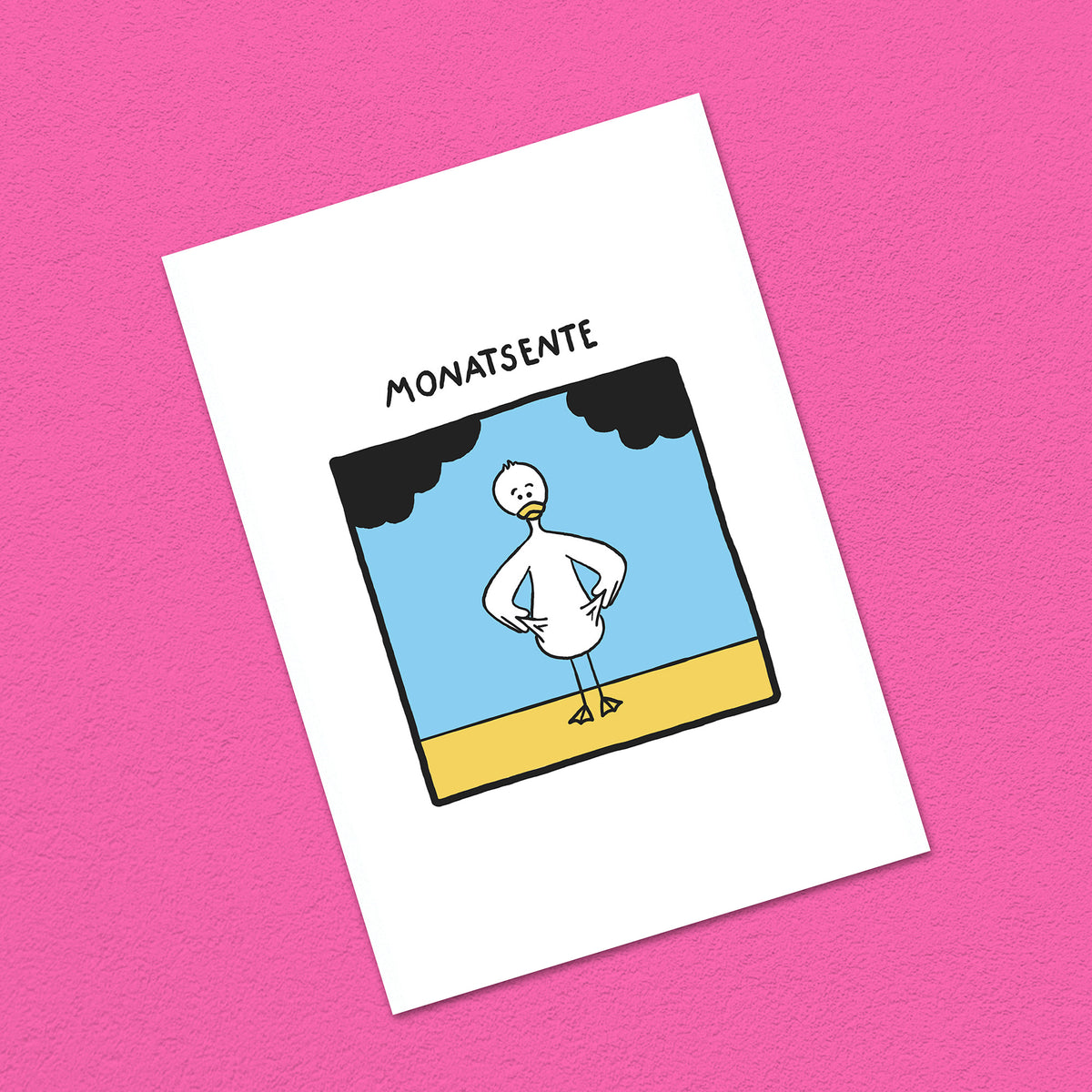Postkarte A6 "Monatsente"