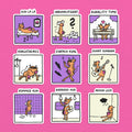 Kühe Stickerset, 9er