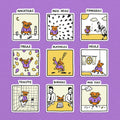 Eulen Stickerset, 9er
