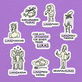 Spitznamen Lukas, Stickerset, 8er