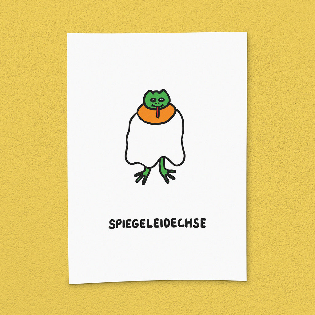 Kunstdruck "Spiegeleidechse"