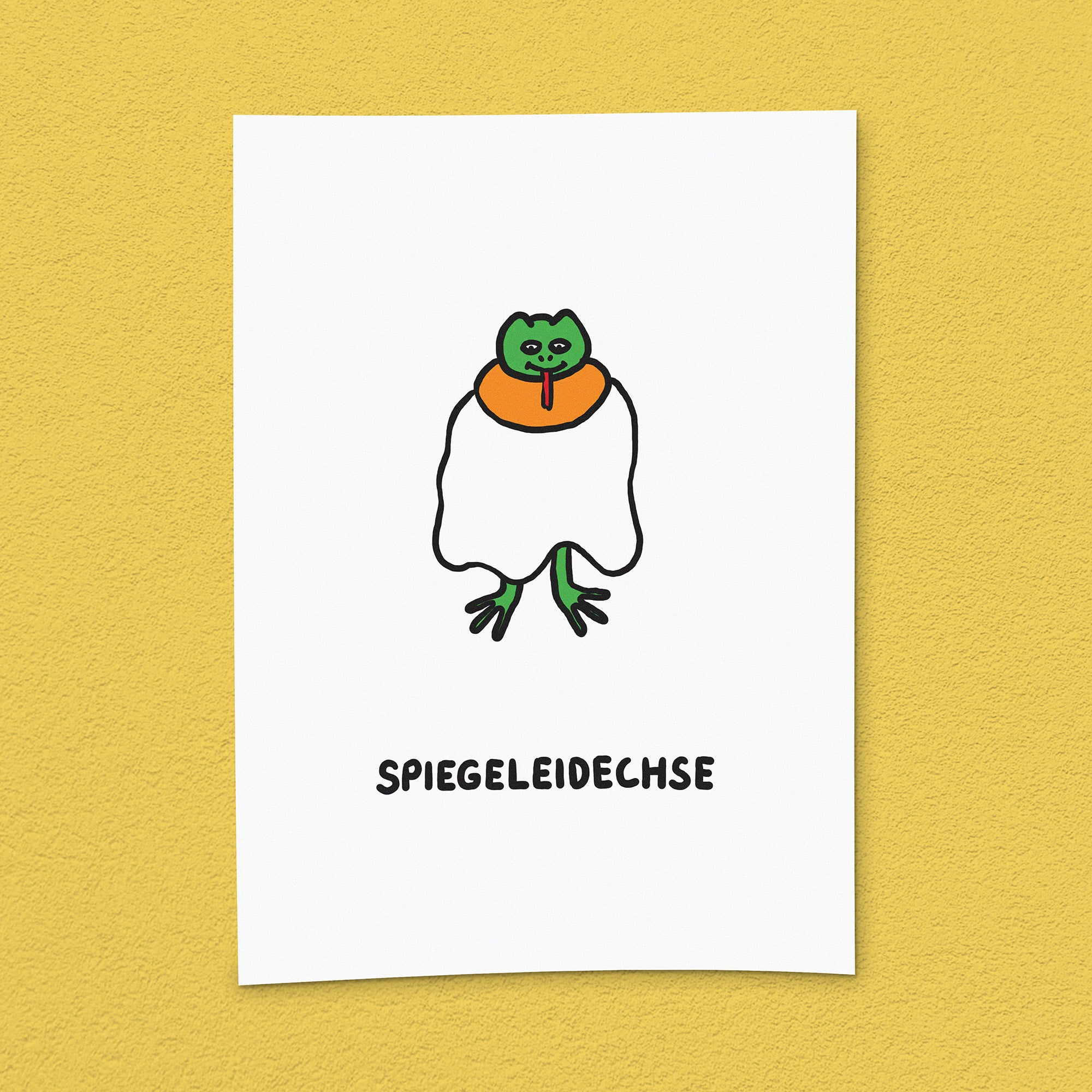 Kunstdruck "Spiegeleidechse"