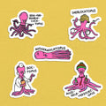 Oktopusse Stickerset 2, 5er