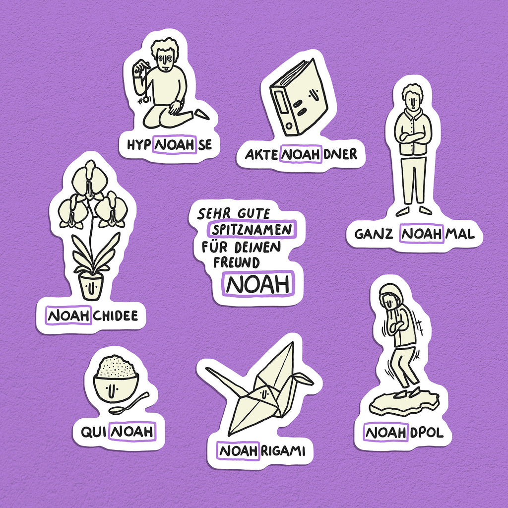 Spitznamen Noah, Stickerset, 8er