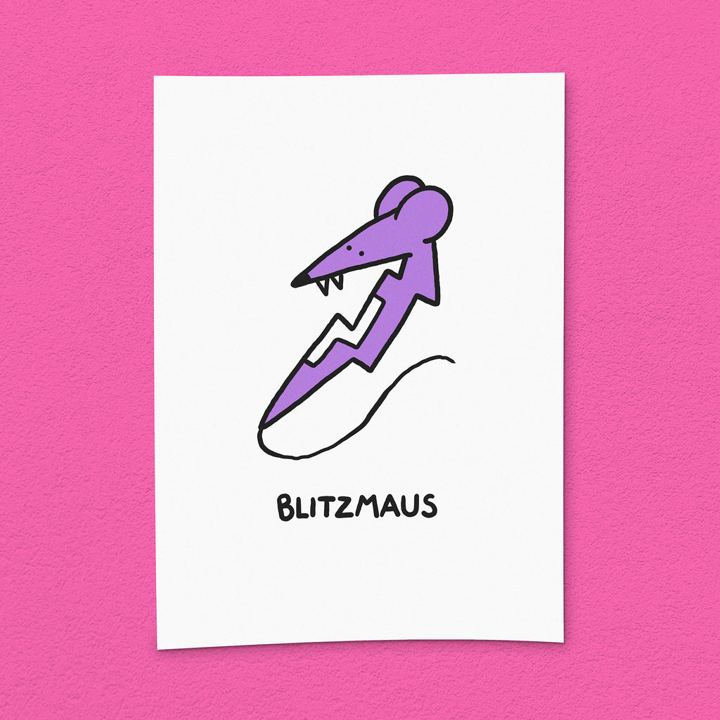Kunstdruck "Blitzmaus"
