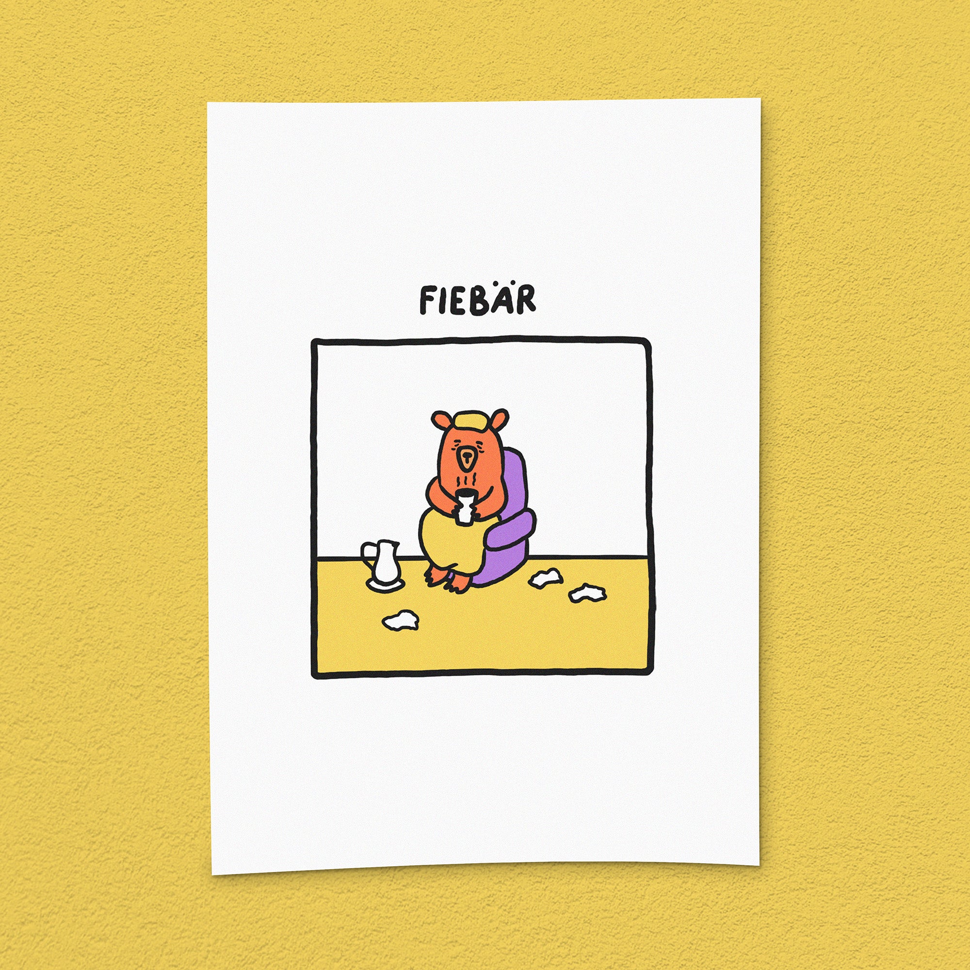 Kunstdruck "Fiebär"