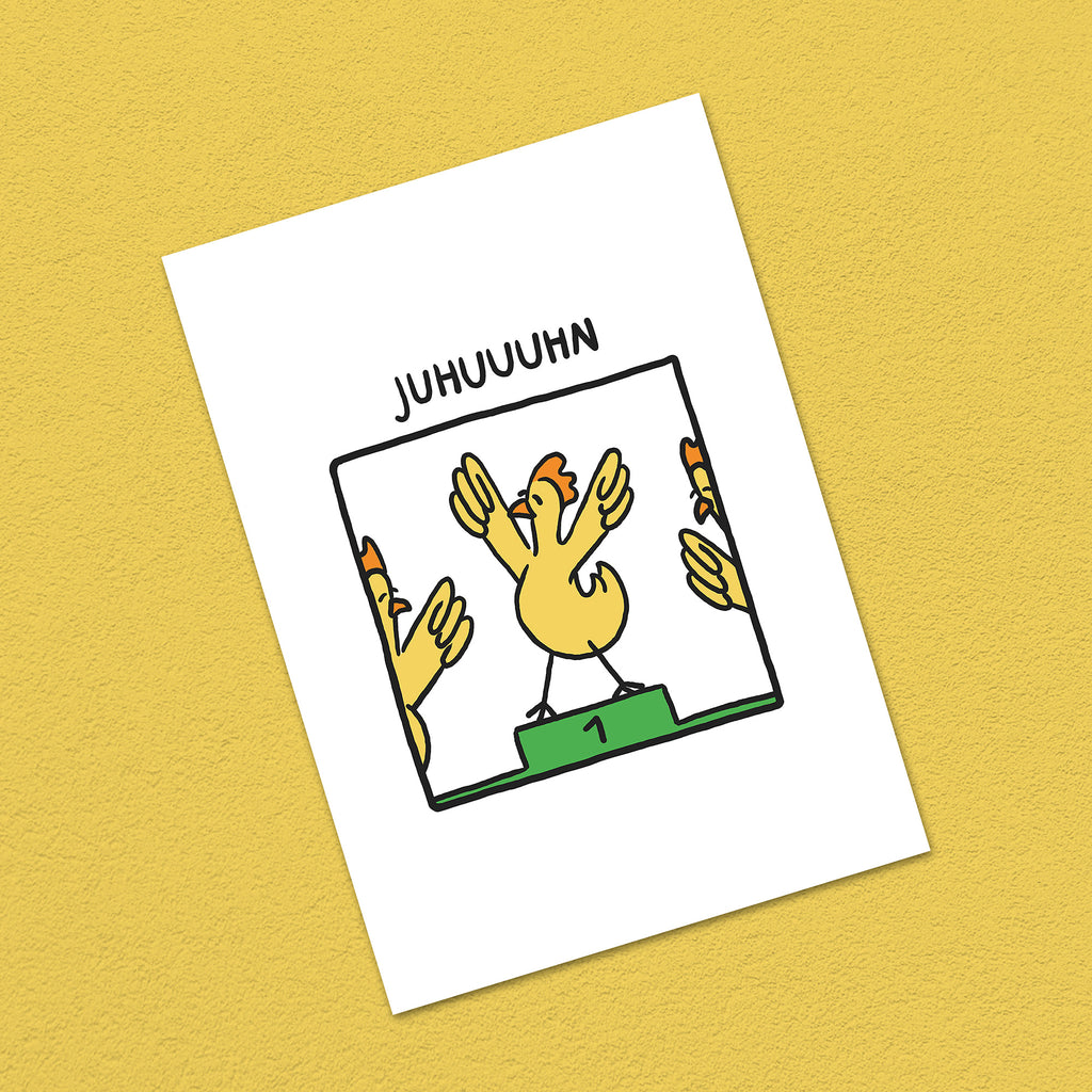 Postkarte A6 "Juhuuuhn"