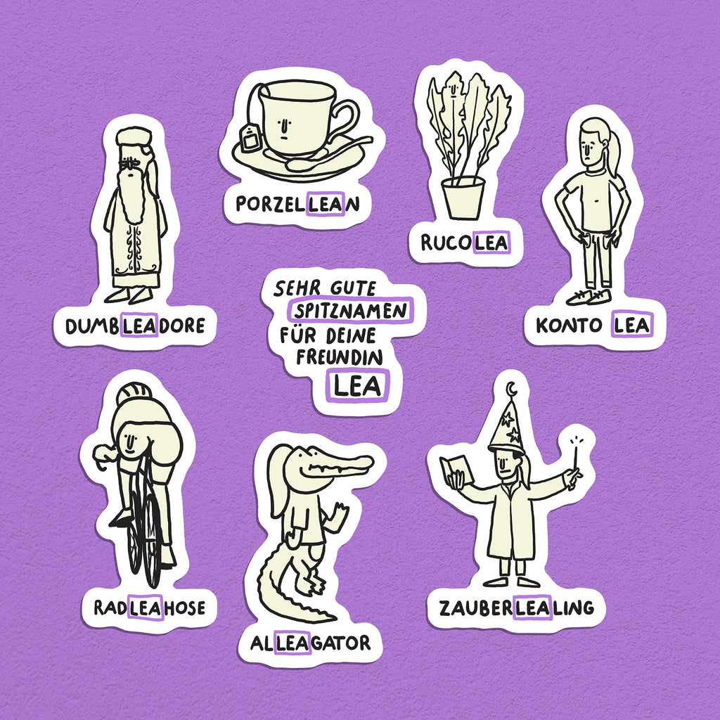 Spitznamen Lea, Stickerset, 8er