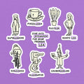 Spitznamen Lea, Stickerset, 8er