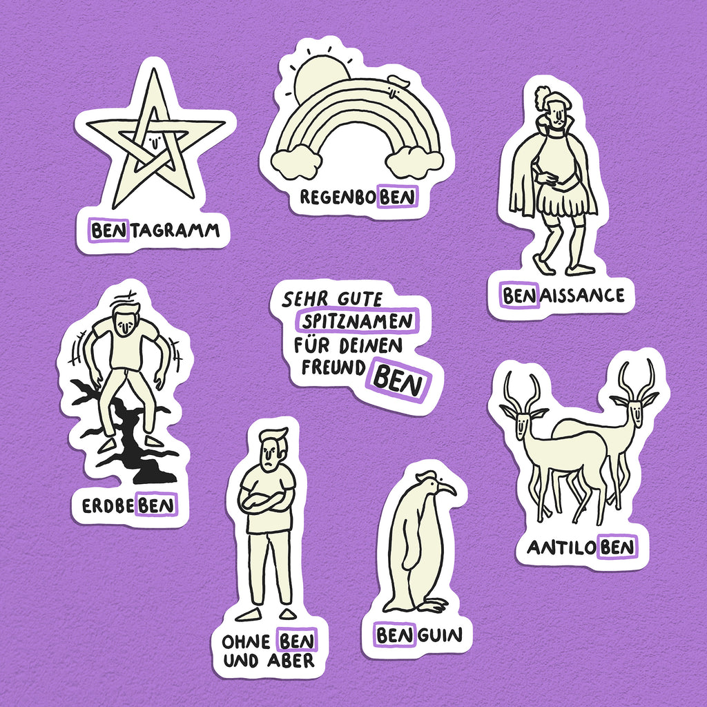 Spitznamen Ben, Stickerset, 8er