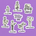 Spitznamen Dein Dad, Stickerset, 8er