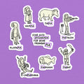 Spitznamen Pia, Stickerset, 8er