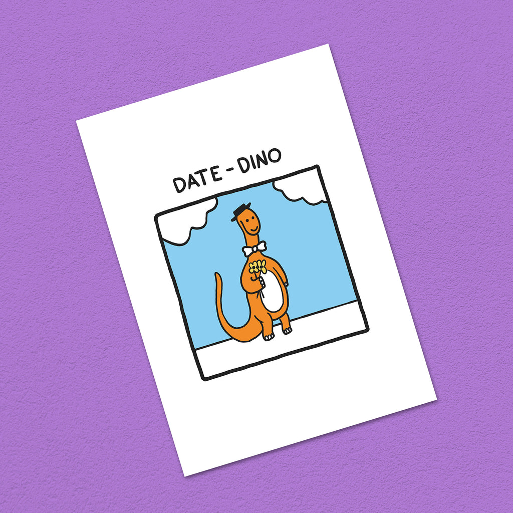 Postkarte A6 "Date-Dino"