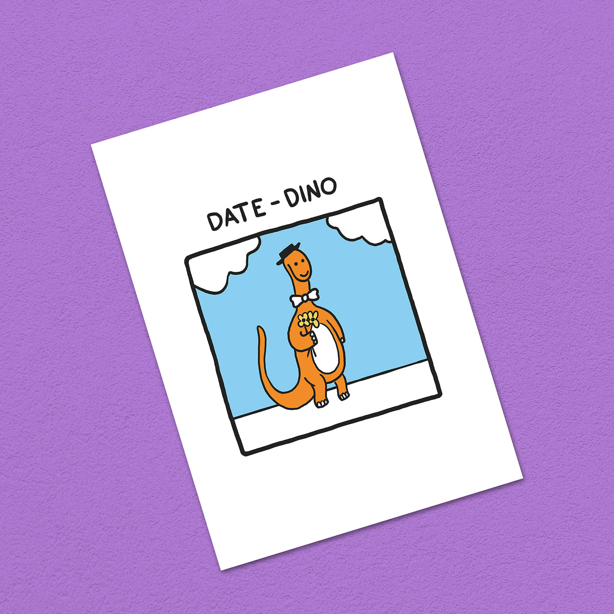Postkarte A6 "Date-Dino"