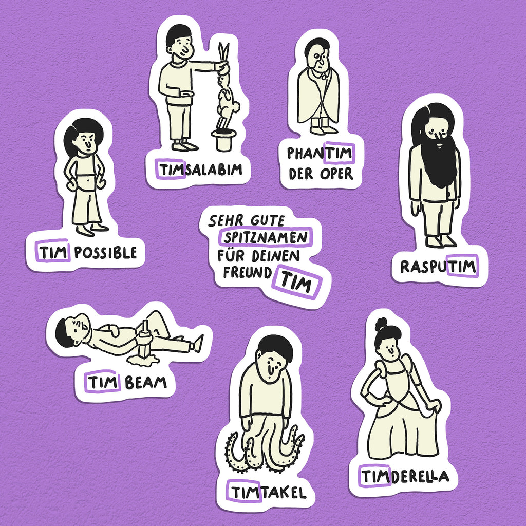 Spitznamen Tim, Stickerset, 8er