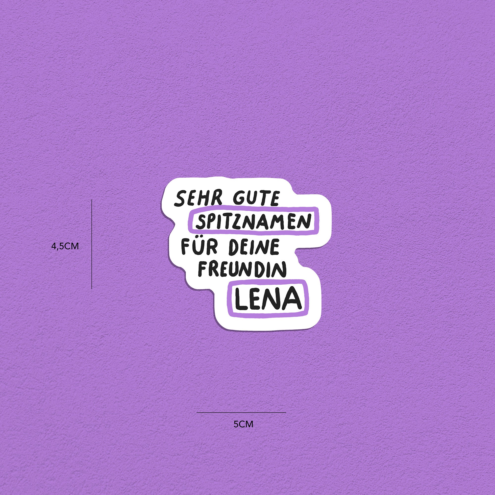 Spitznamen Lena, Stickerset, 8er