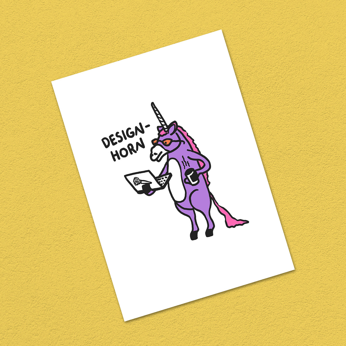 Postkarte A6 "Design-Horn"