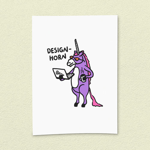 Kunstdruck "Design-Horn"