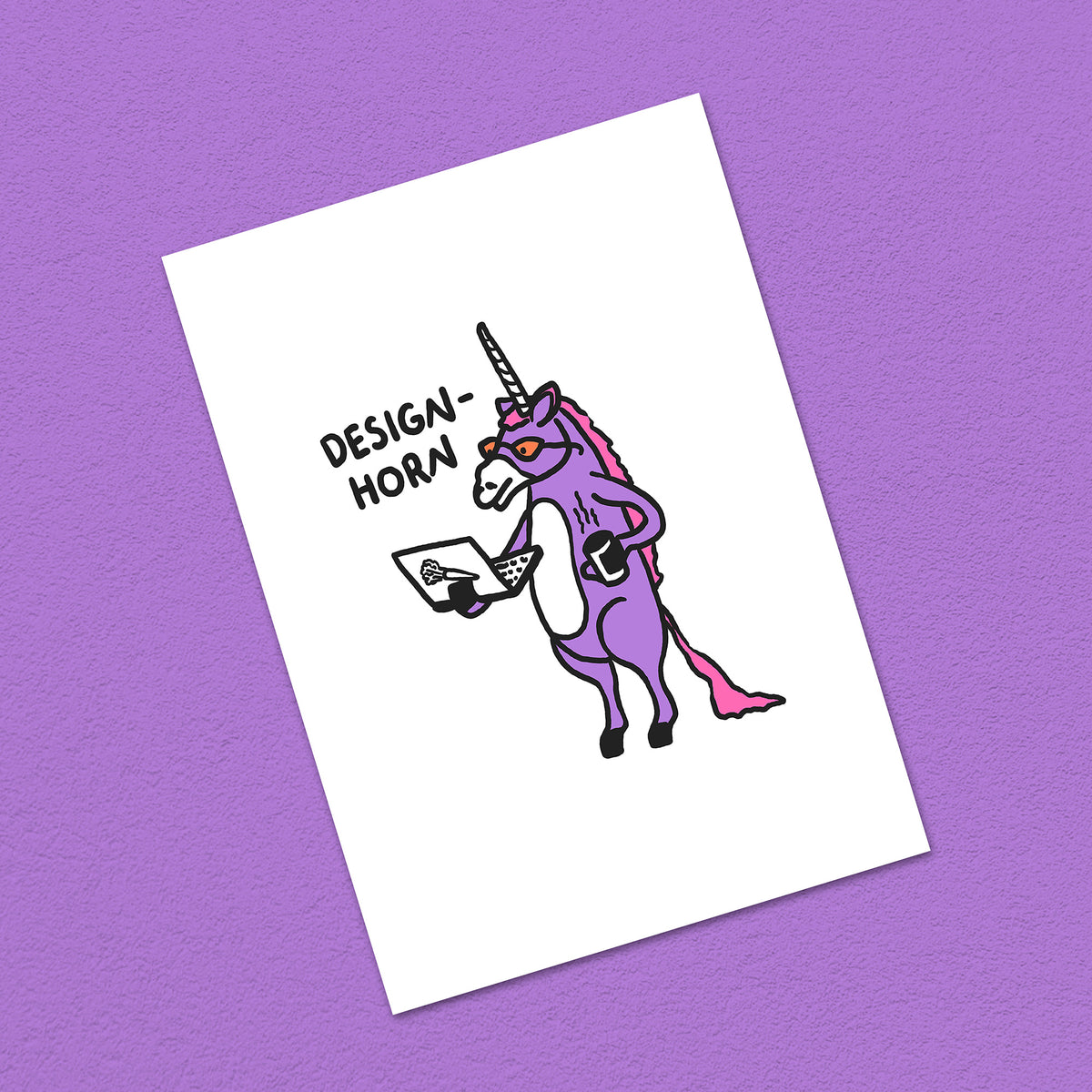 Postkarte A6 "Design-Horn"