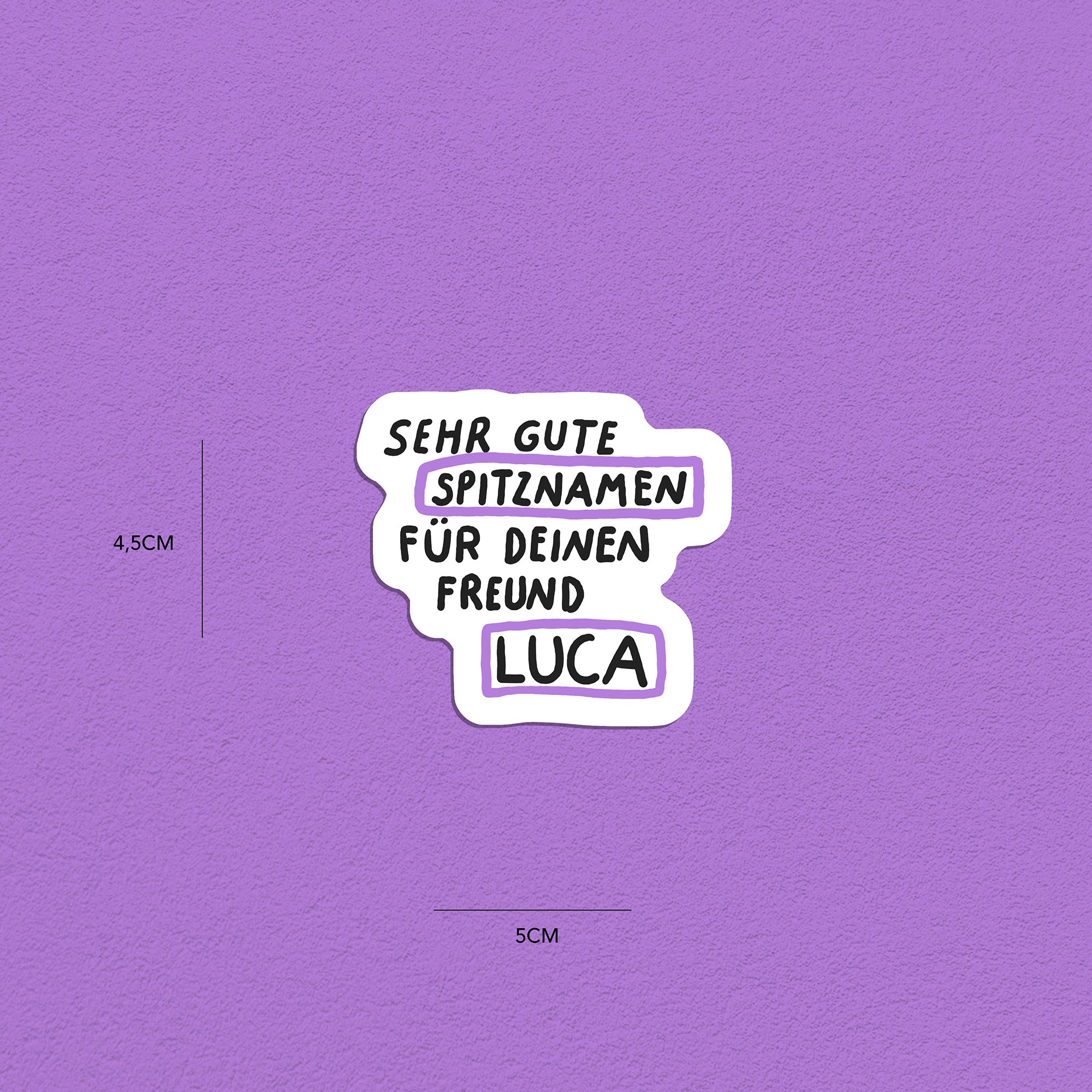 Spitznamen Luca, Stickerset, 8er