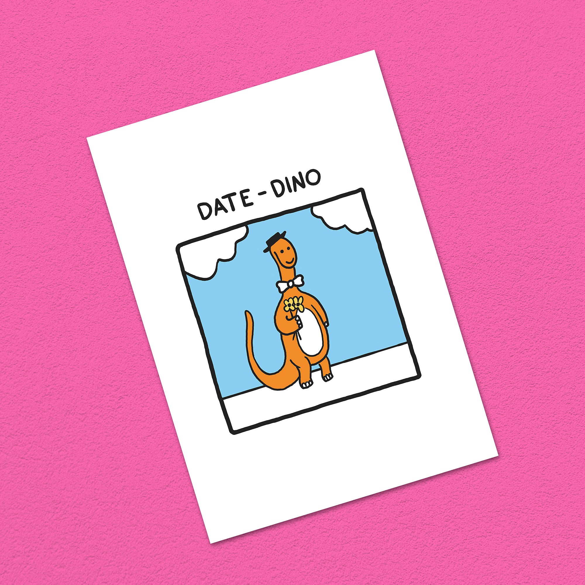 Postkarte A6 "Date-Dino"