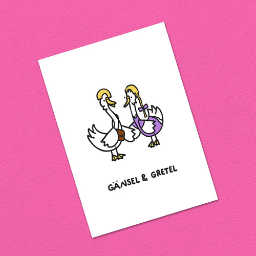 Kartenset Gänse, 5er
