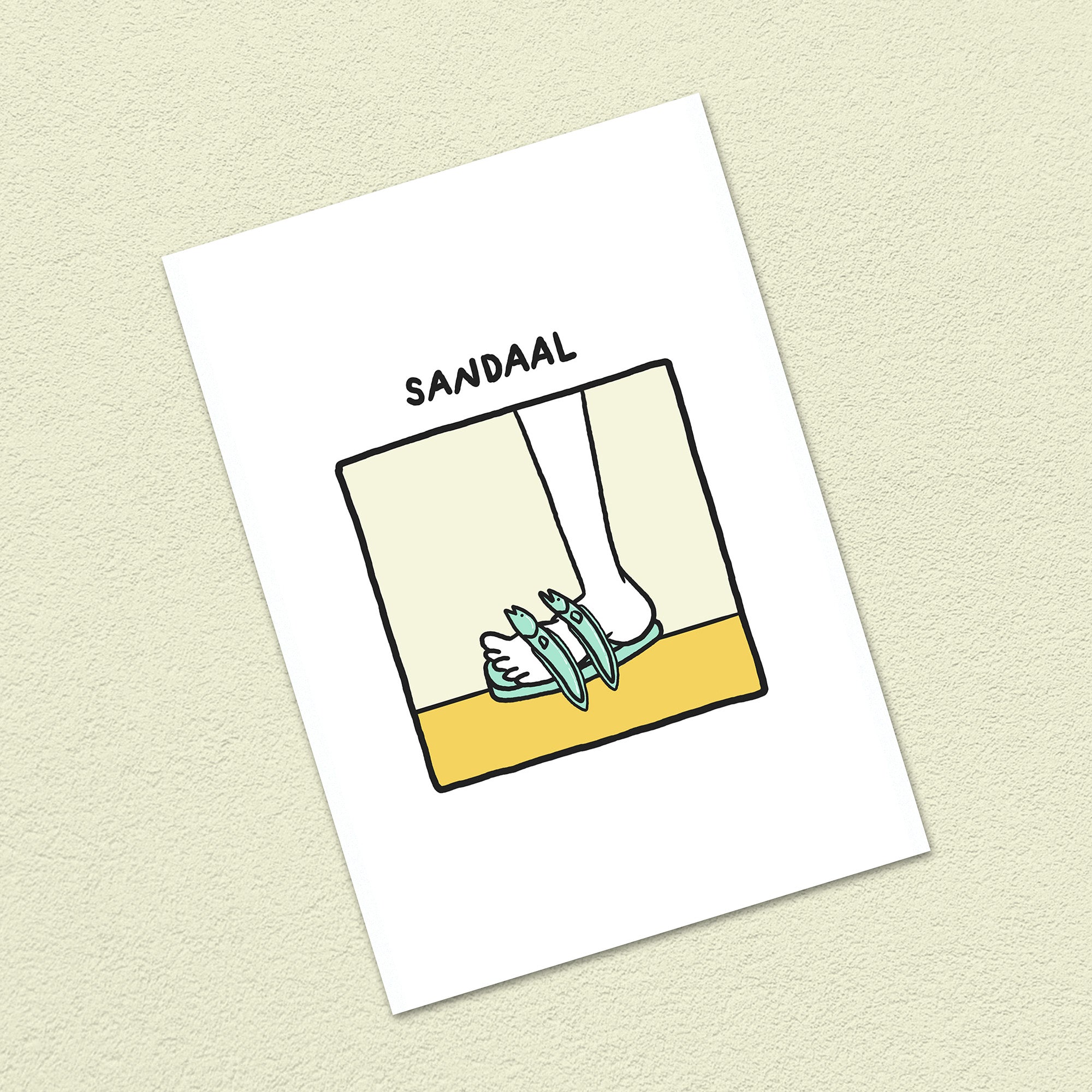 Postkarte A6 "Sandaal"