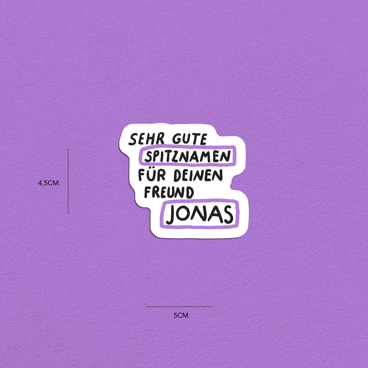 Spitznamen Jonas, Stickerset, 8er