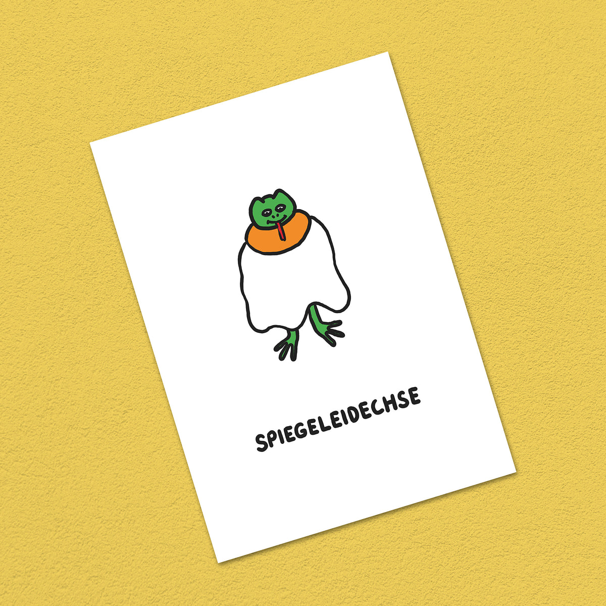 Postkarte A6 "Spiegeleidechse"