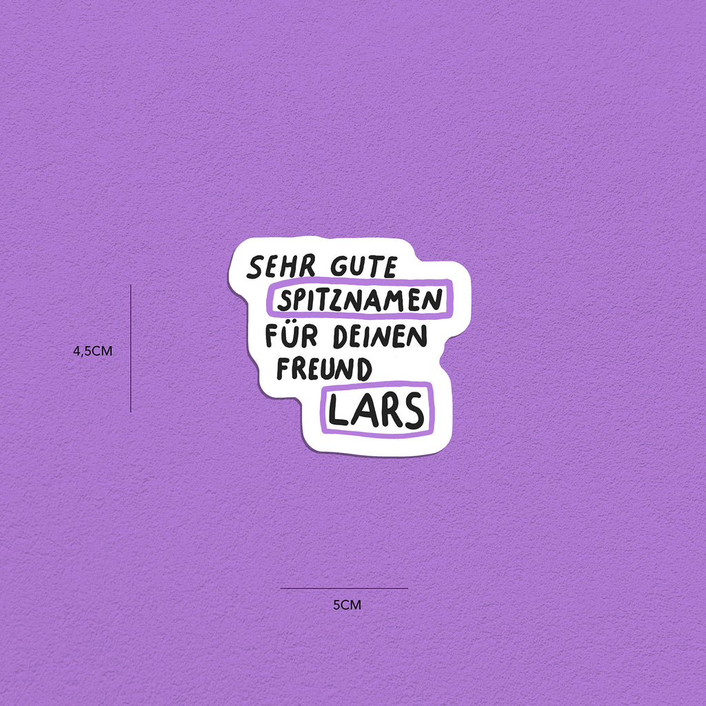Spitznamen Lars, Stickerset, 8er
