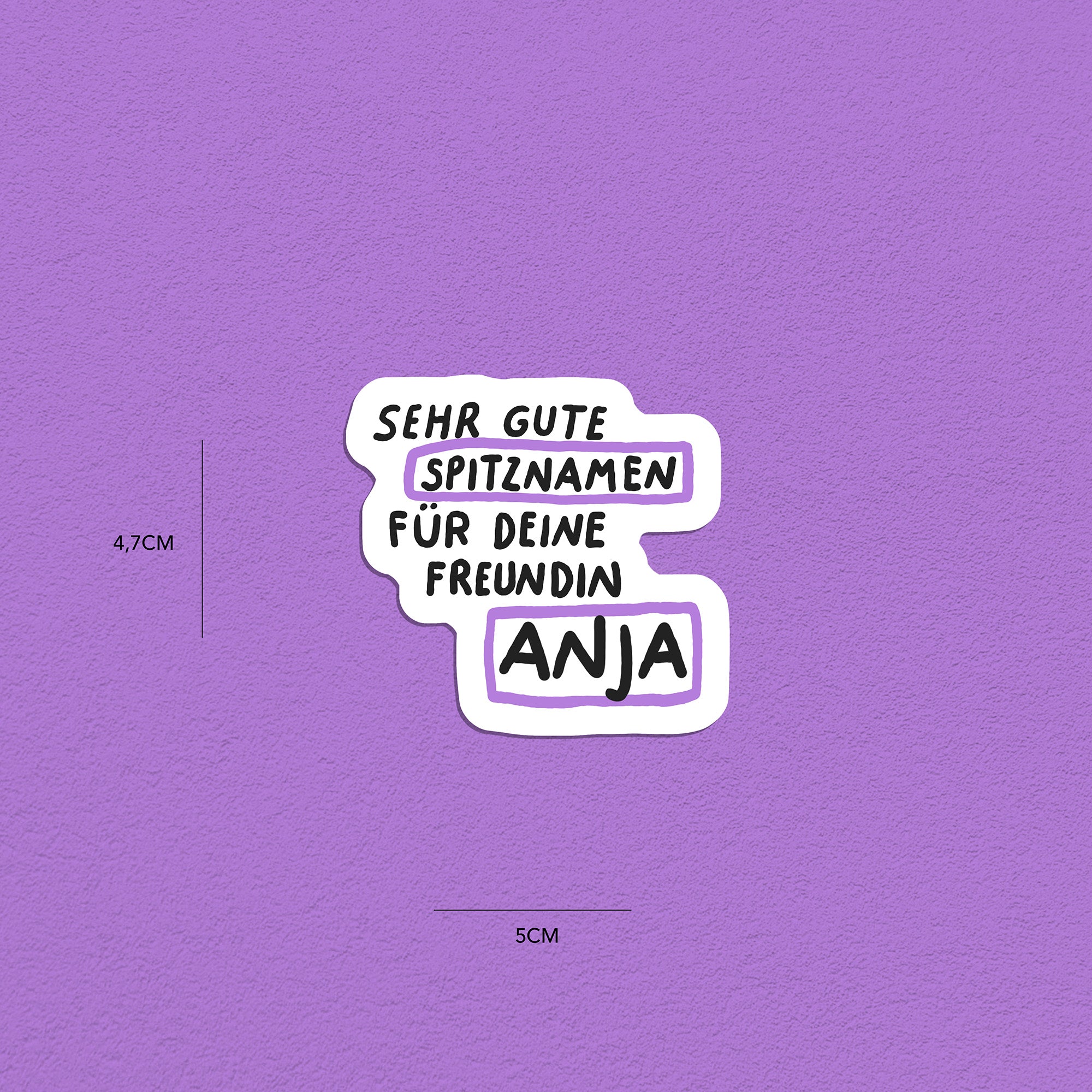 Spitznamen Anja, Stickerset, 8er