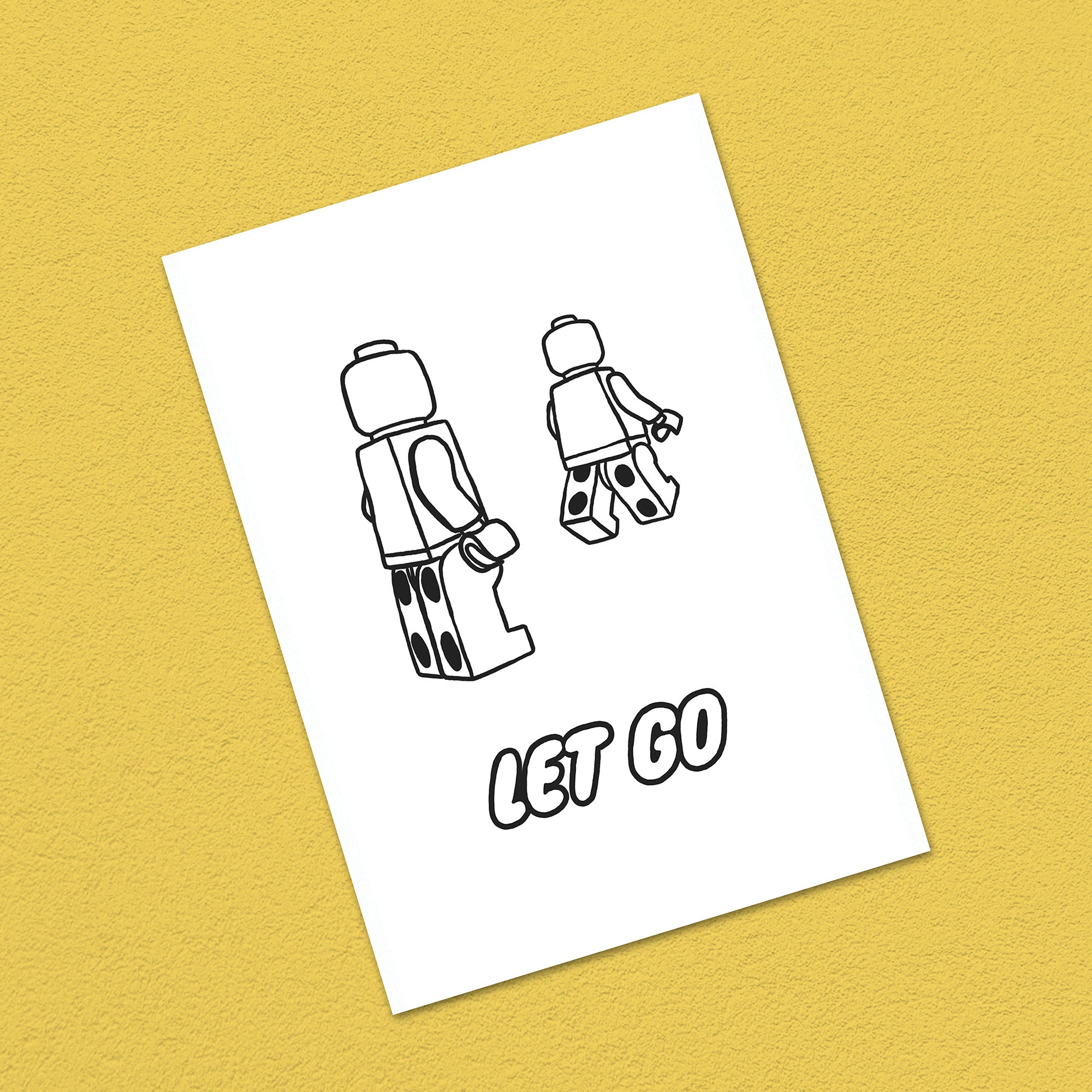 Postkarte A6 "Let go"