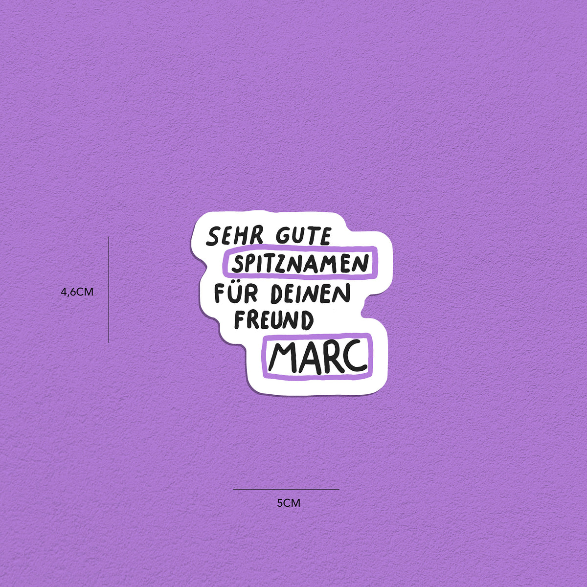 Spitznamen Marc, Stickerset, 8er