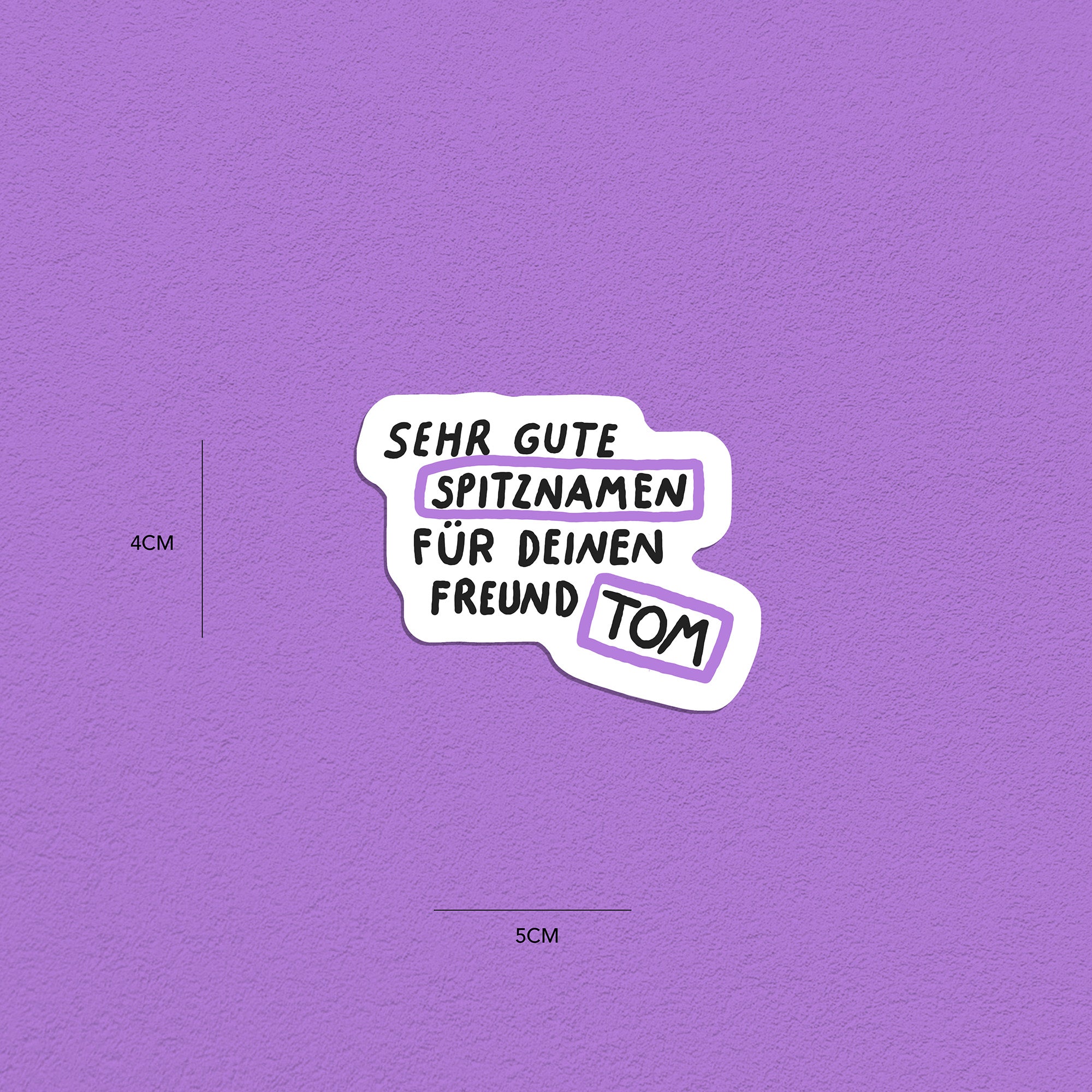 Spitznamen Tom, Stickerset, 8er