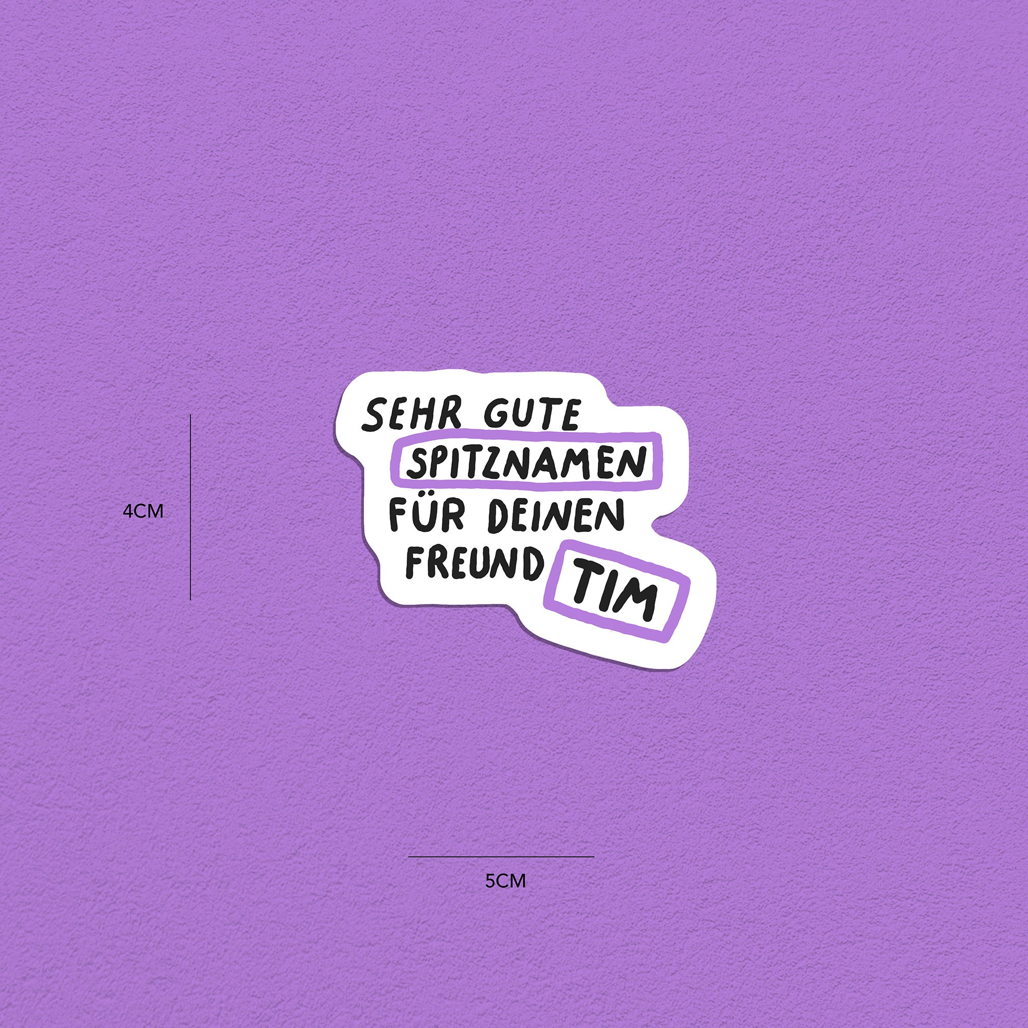 Spitznamen Tim, Stickerset, 8er