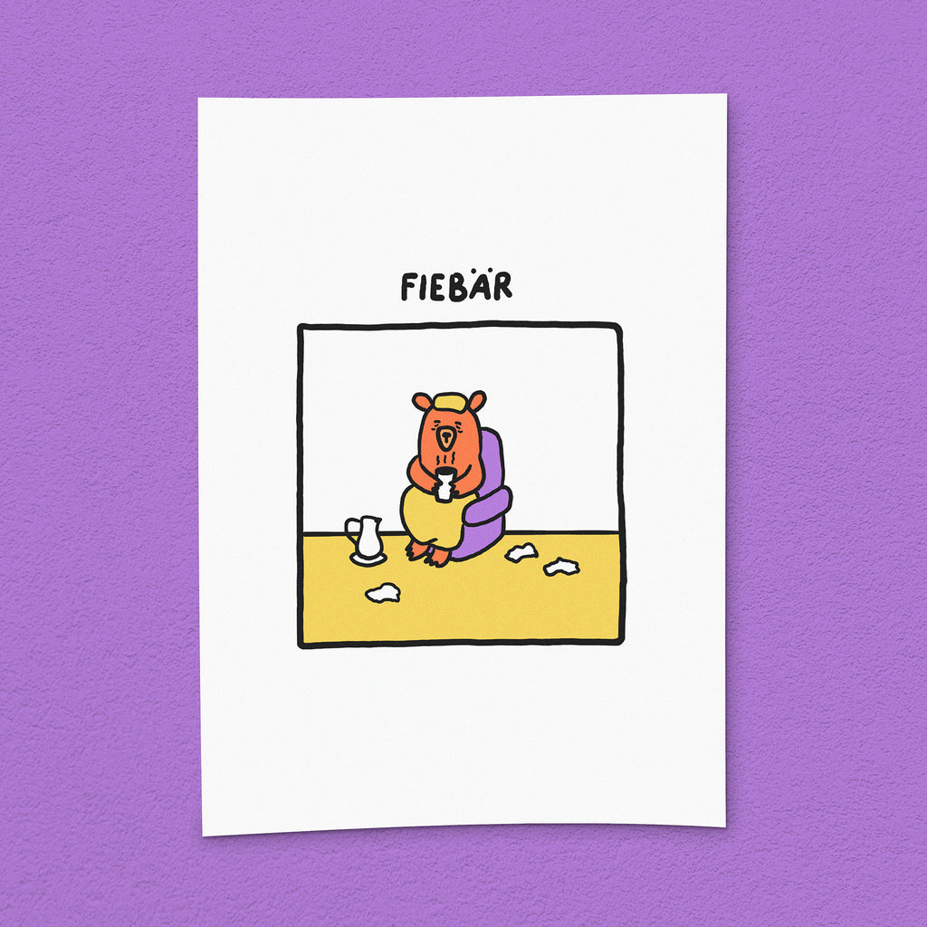Kunstdruck "Fiebär"