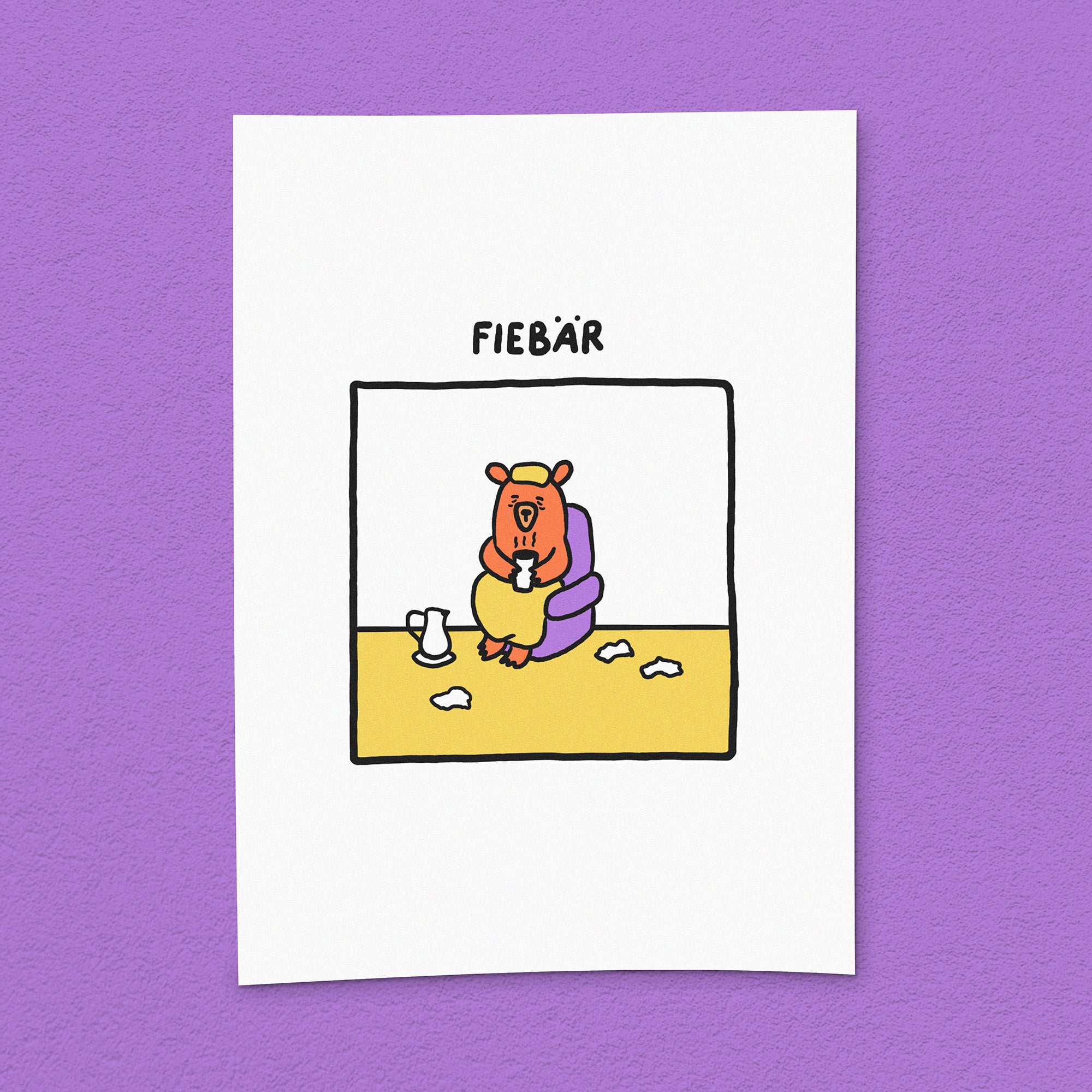 Kunstdruck "Fiebär"