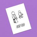 Postkarte A6 "Let go"