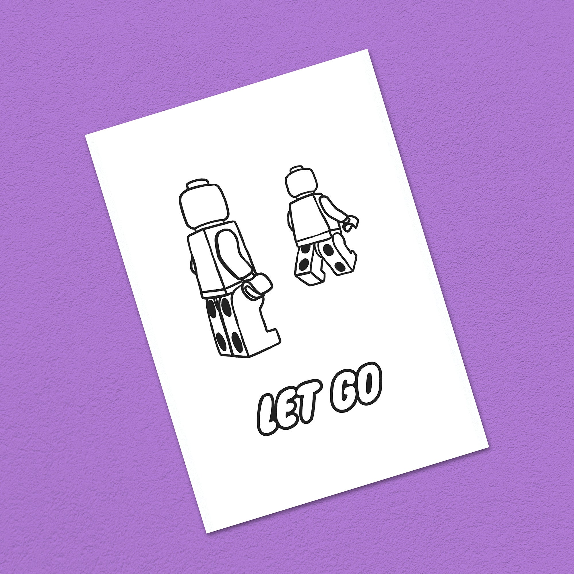 Postkarte A6 "Let go"