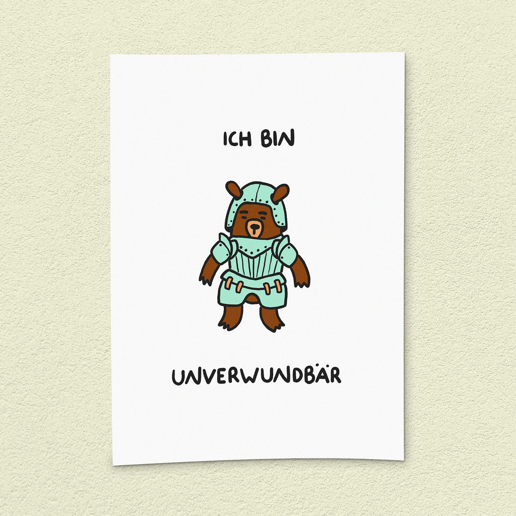 Kunstdruck "Unverwundbär"