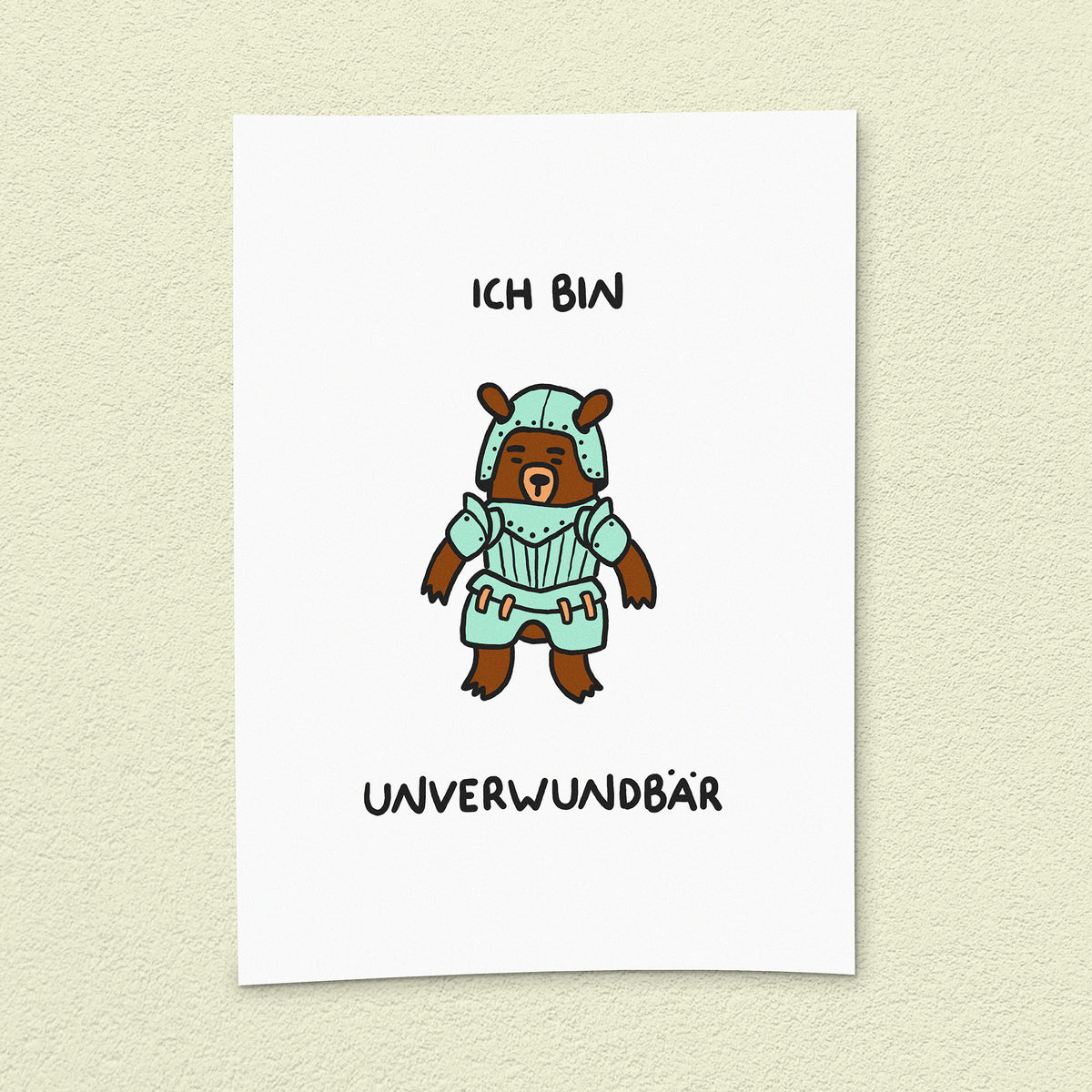 Kunstdruck "Unverwundbär"