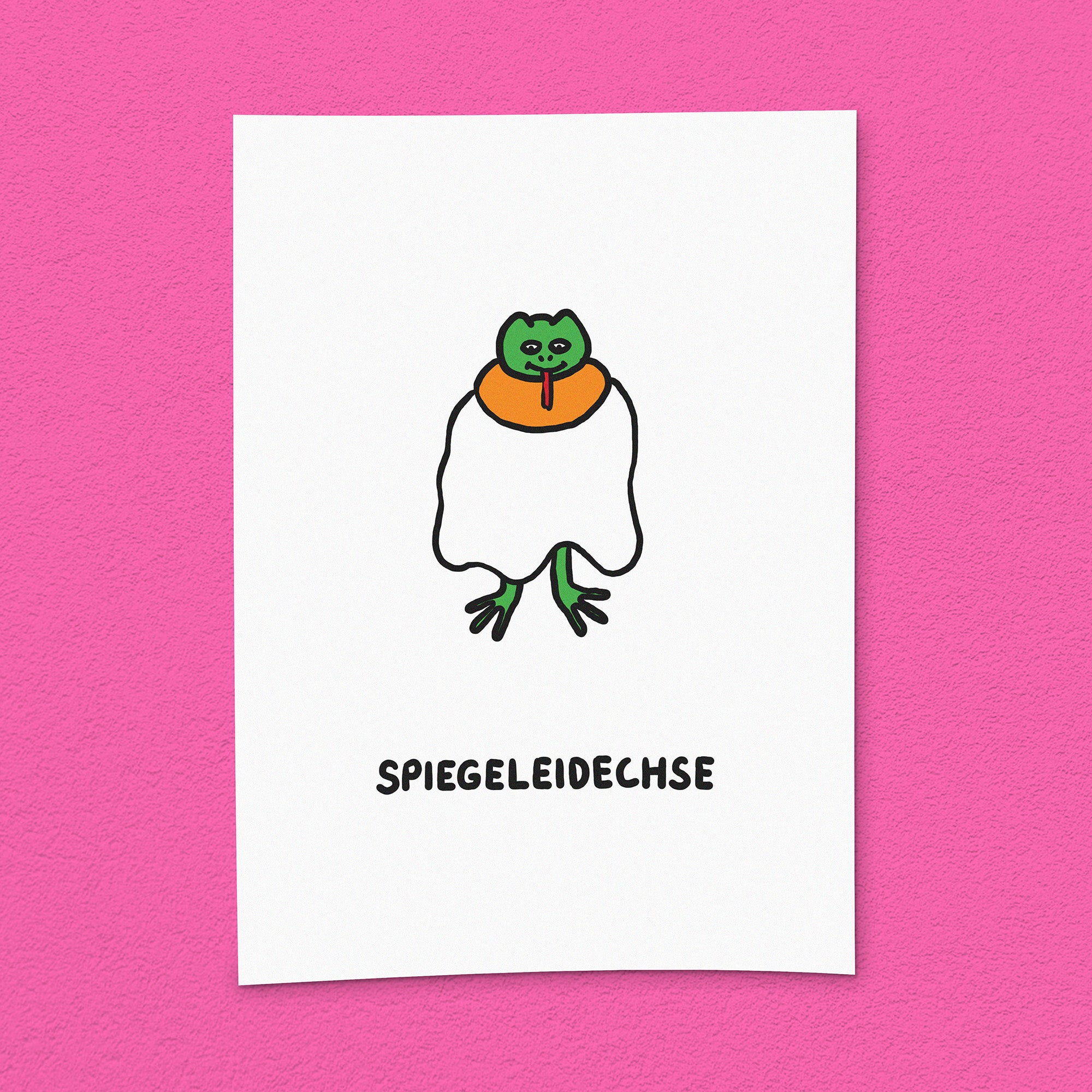 Kunstdruck "Spiegeleidechse"