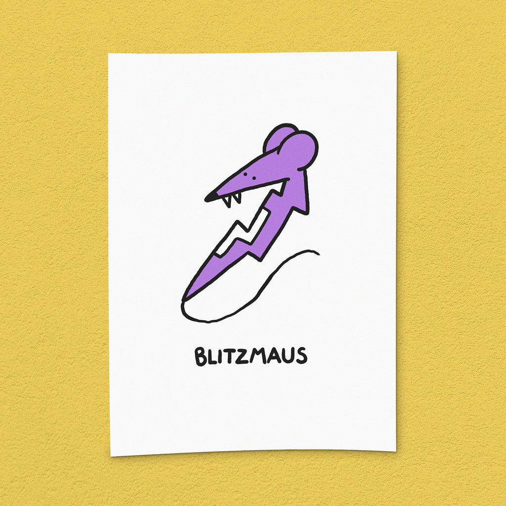 Kunstdruck "Blitzmaus"