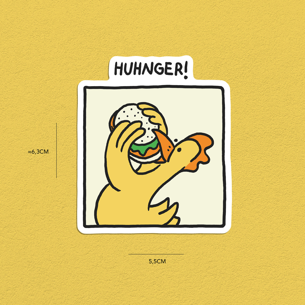 Hühner Stickerset, 9er