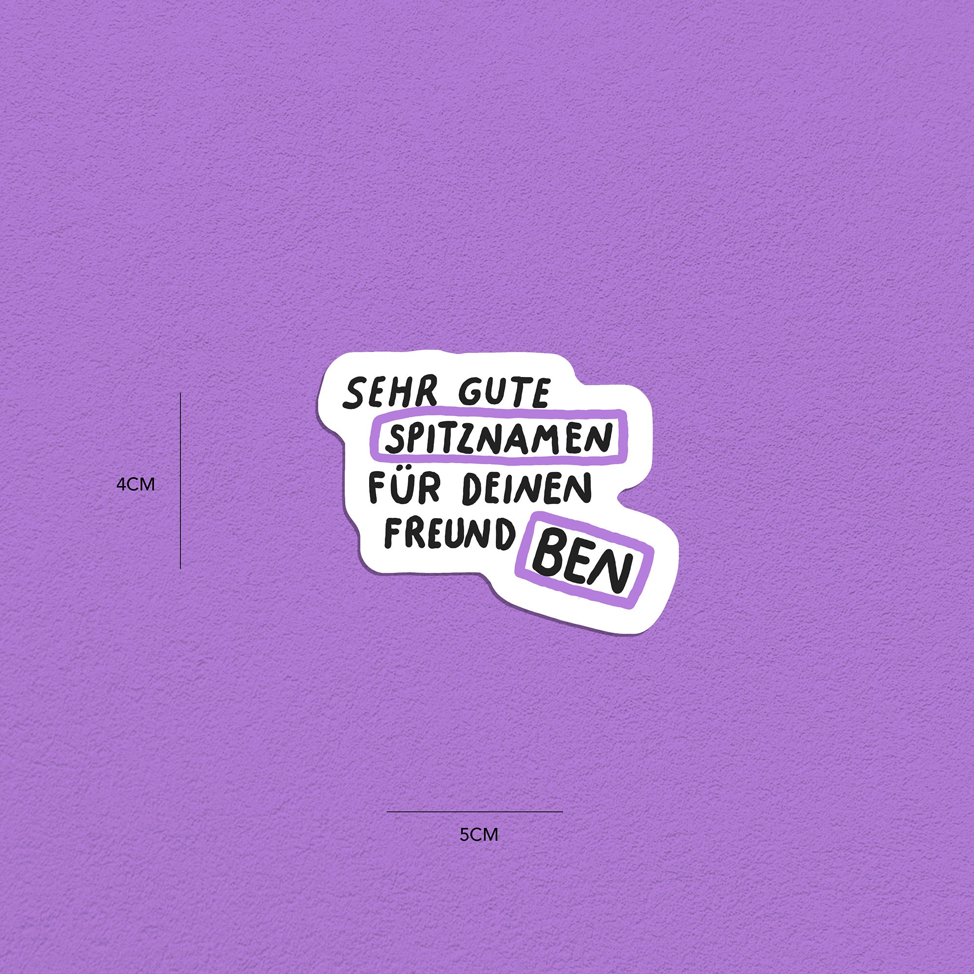 Spitznamen Ben, Stickerset, 8er