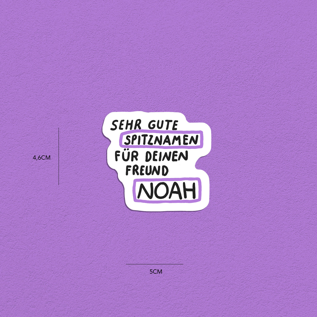 Spitznamen Noah, Stickerset, 8er