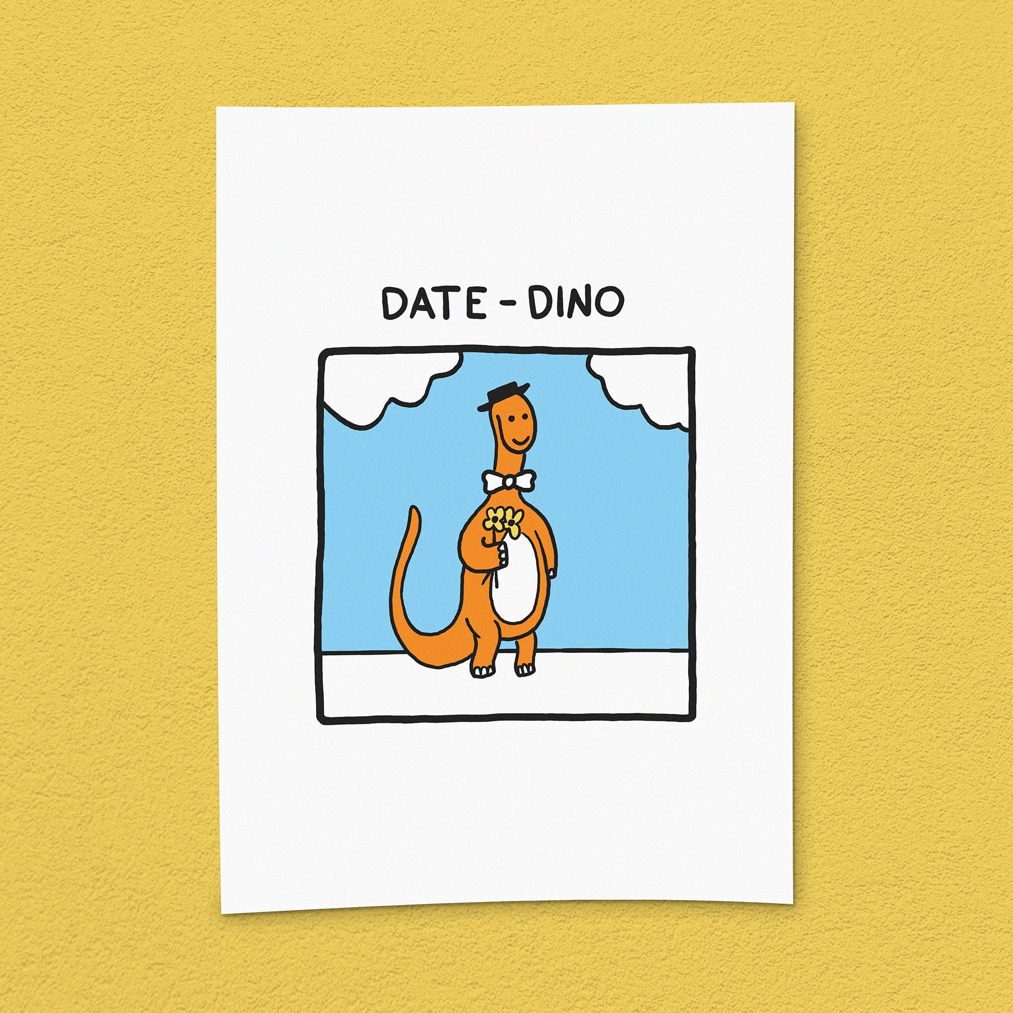 Kunstdruck "Date-Dino"
