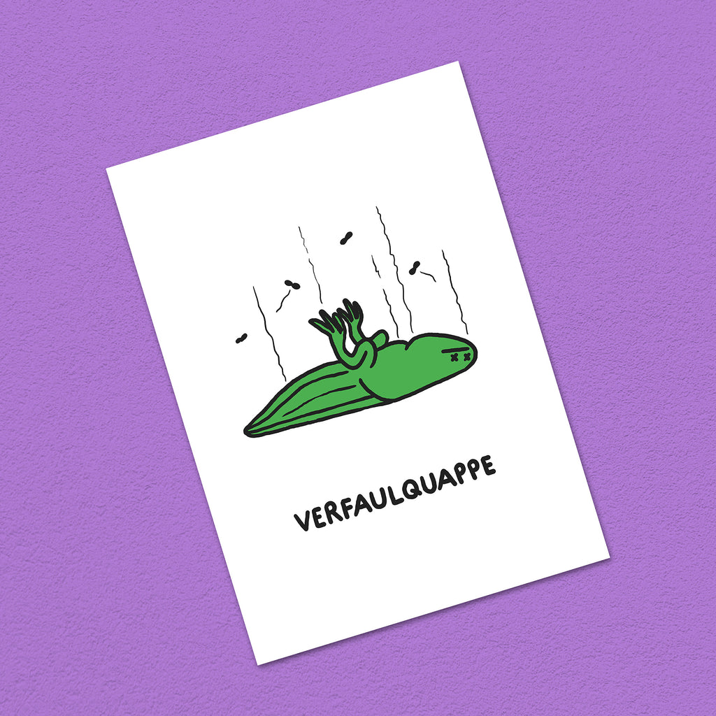 Postkarte A6 "Verfaulquappe"