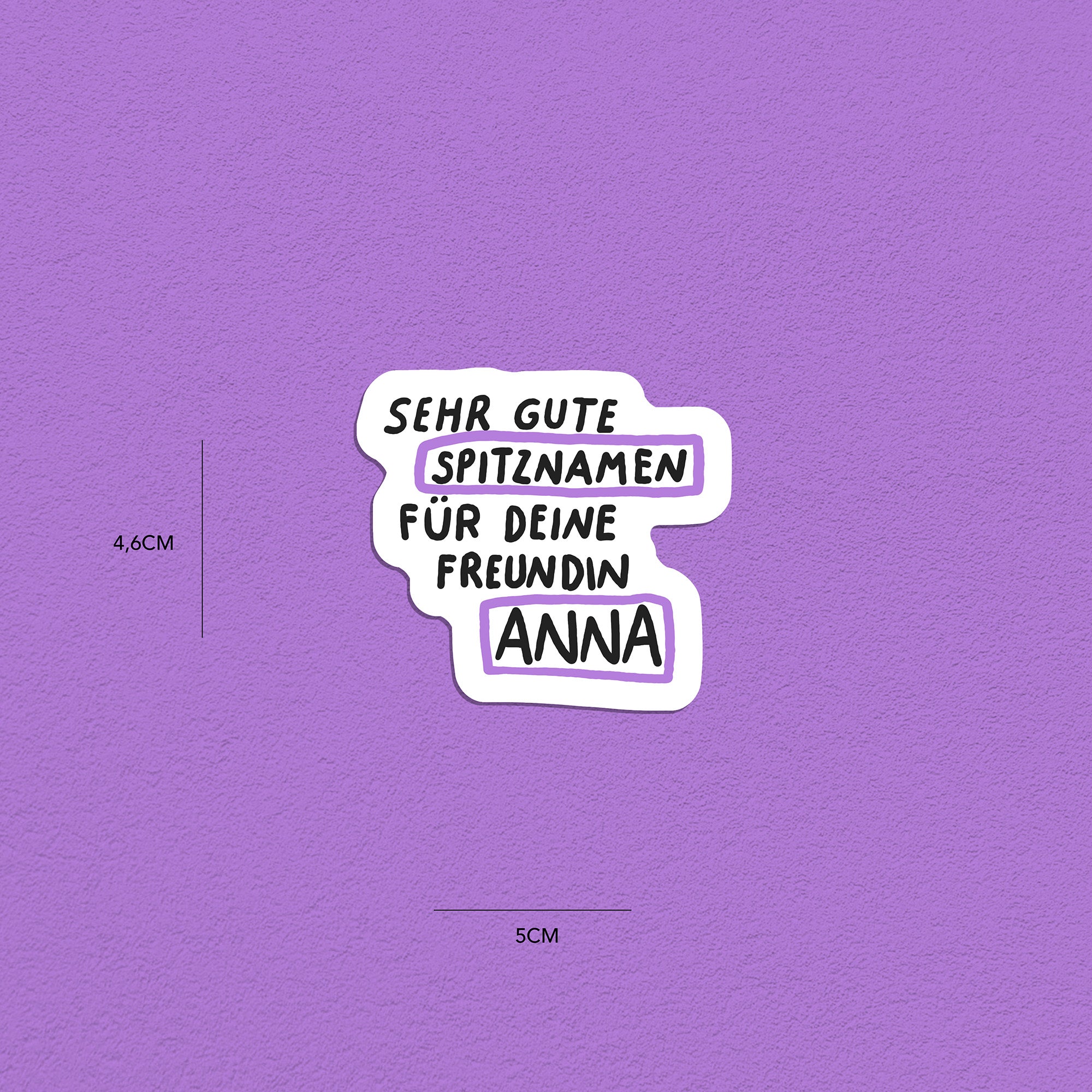 Spitznamen Anna, Stickerset, 8er